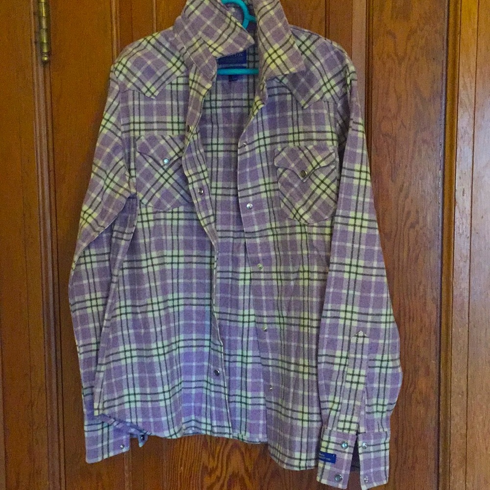 Pendleton 100% Wool Checkered Shirt